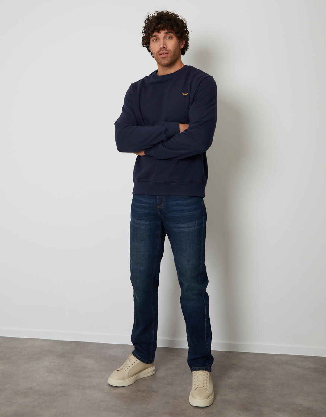 Navy Crew Neck Sweatshirt