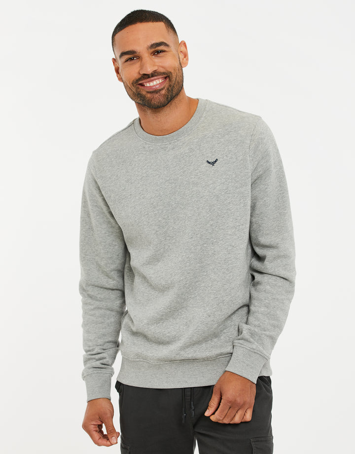 Grey Marl Crew Neck Sweatshirt