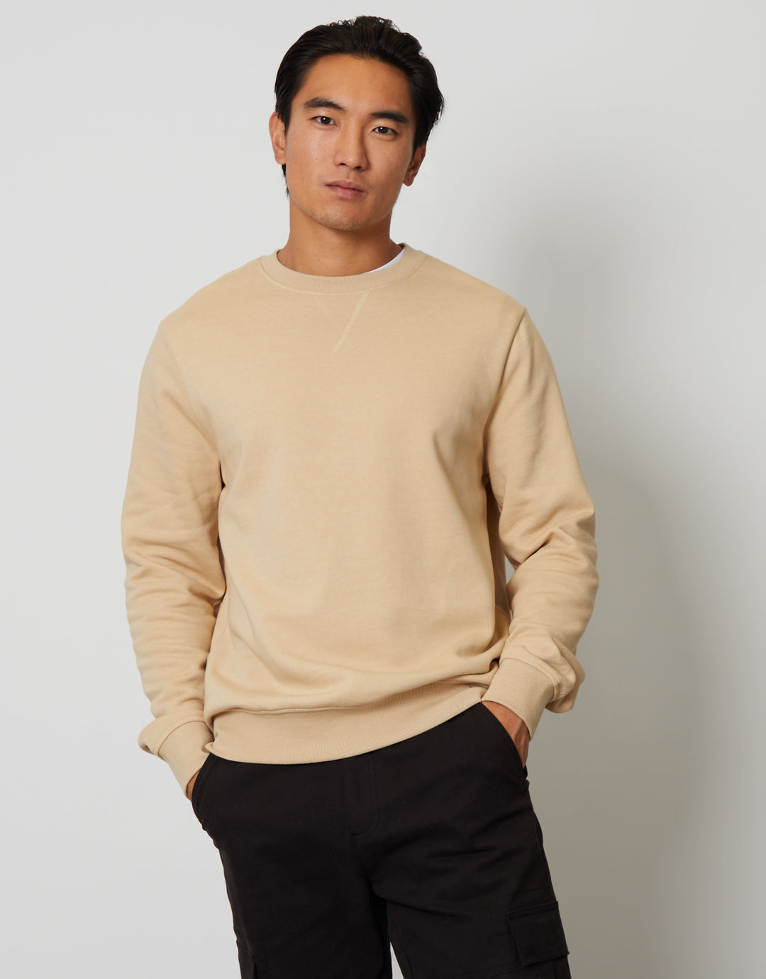 Oatmilk Crew Neck Sweatshirt