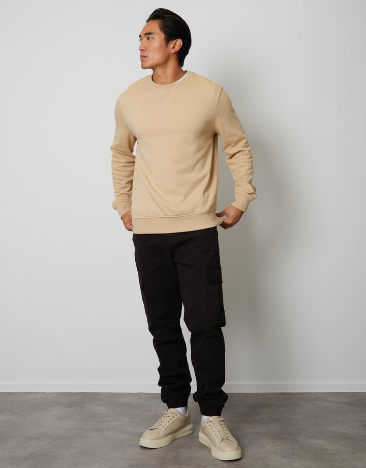 Oatmilk Crew Neck Sweatshirt