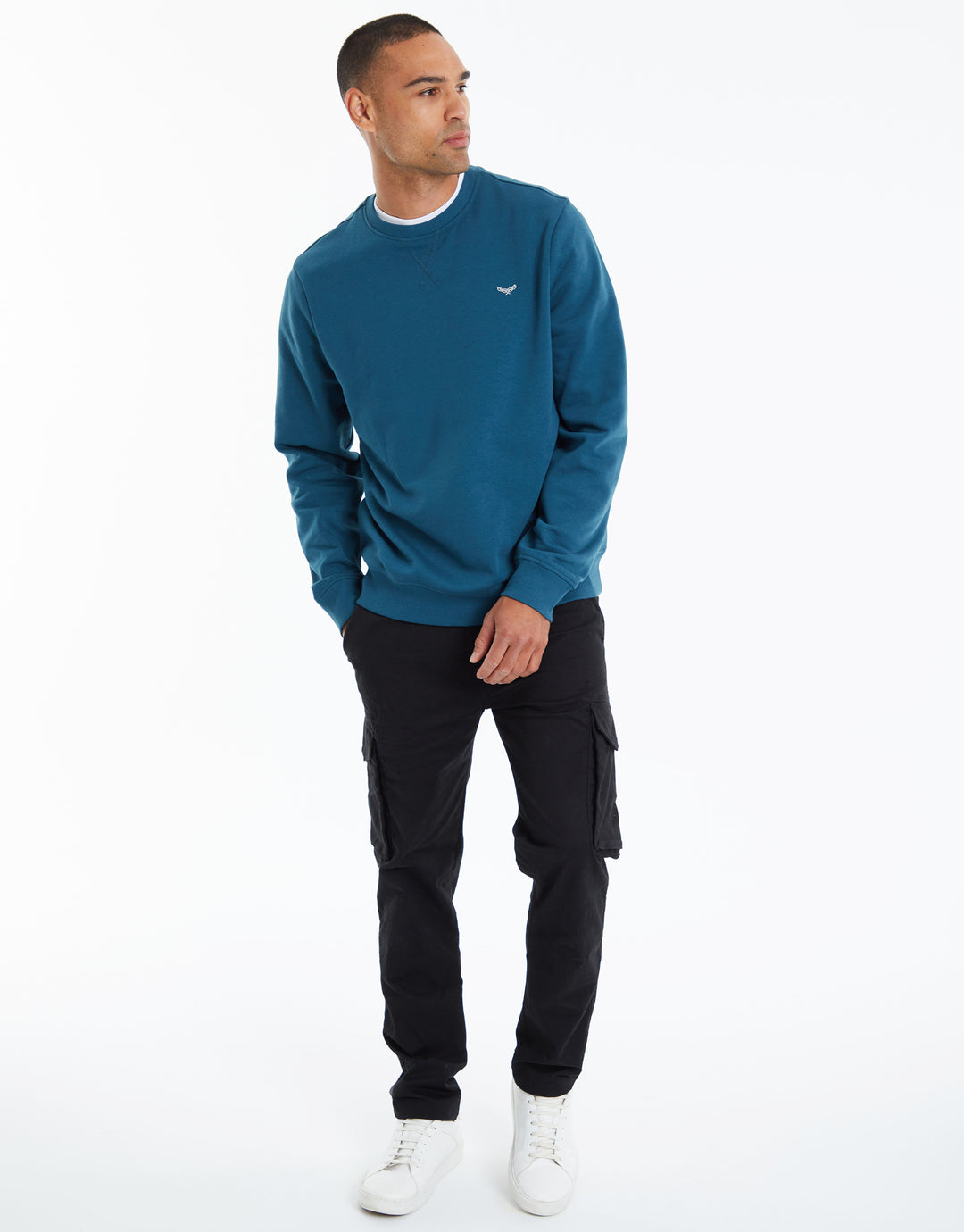 Ocean Blue Crew Neck Sweatshirt