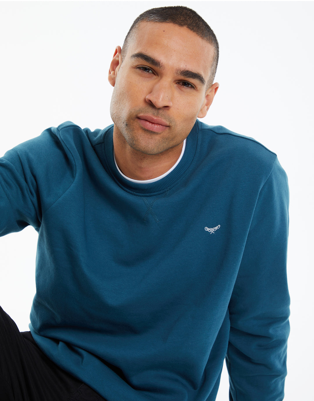 Ocean Blue Crew Neck Sweatshirt