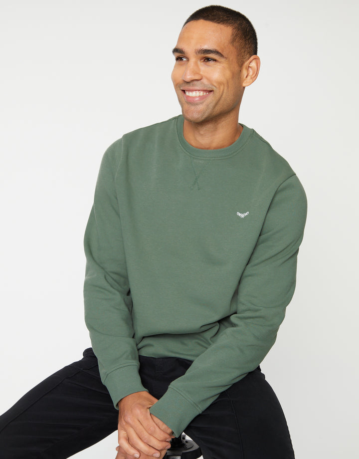 Sage Green Crew Neck Sweatshirt