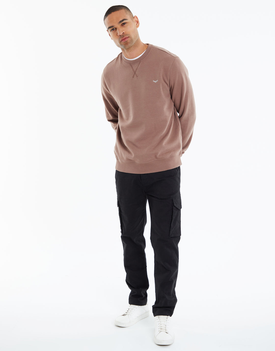 Deep Taupe Crew Neck Sweatshirt