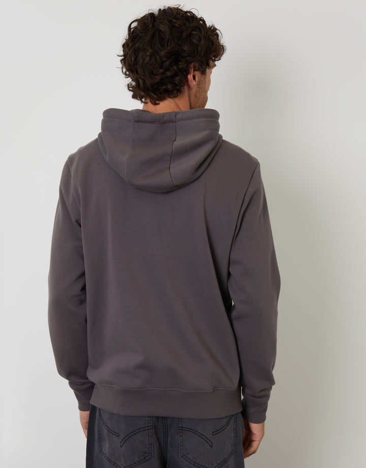 Slate Grey Zip-Through Hoodie