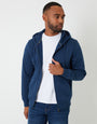 Blue Zip-Through Hoodie