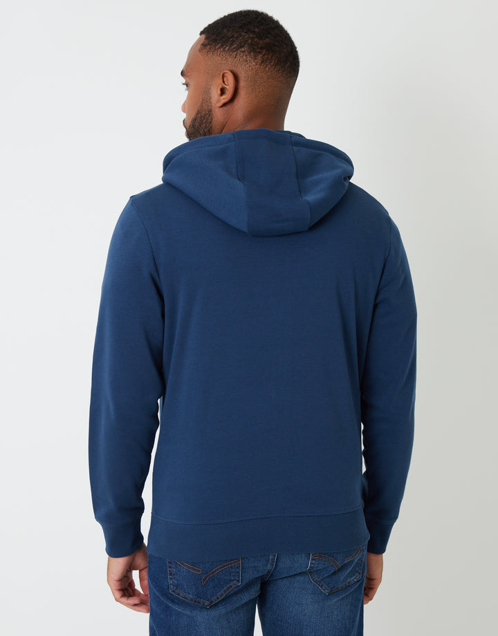 Blue Zip-Through Hoodie