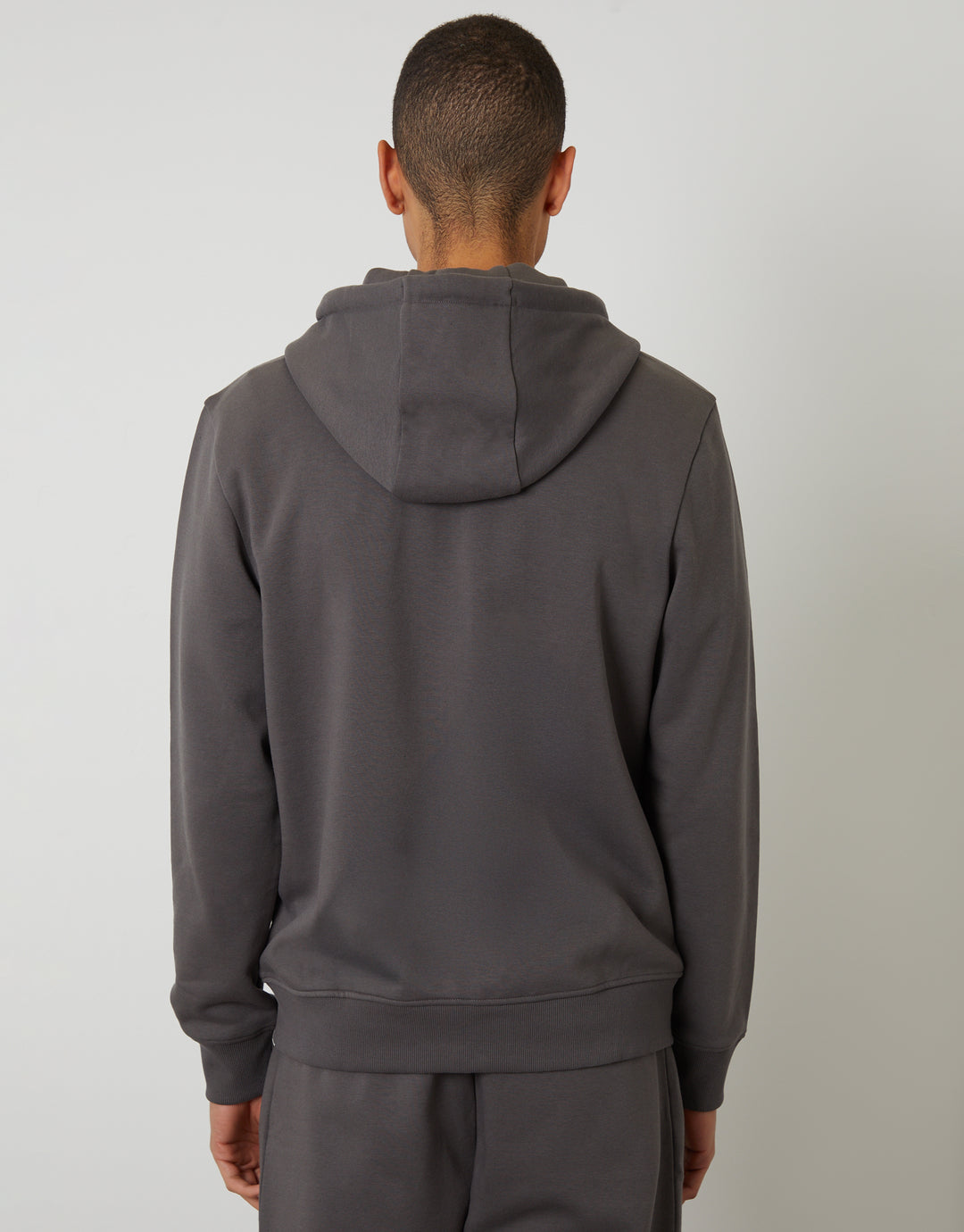 Dark Grey Zip-Through Hoodie
