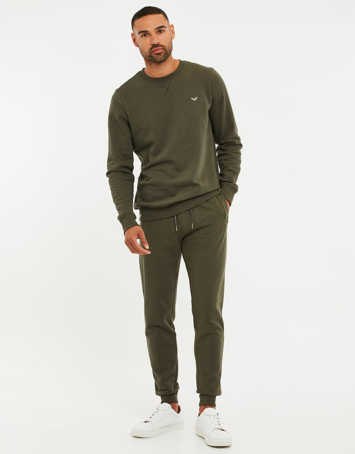 Khaki Green Regular Fit Joggers