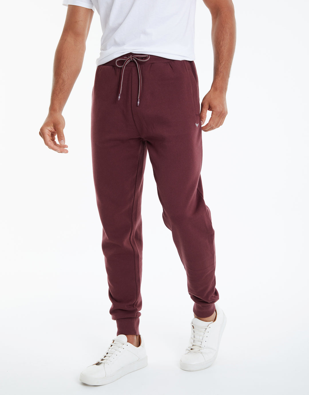 Burgundy Regular Fit Joggers