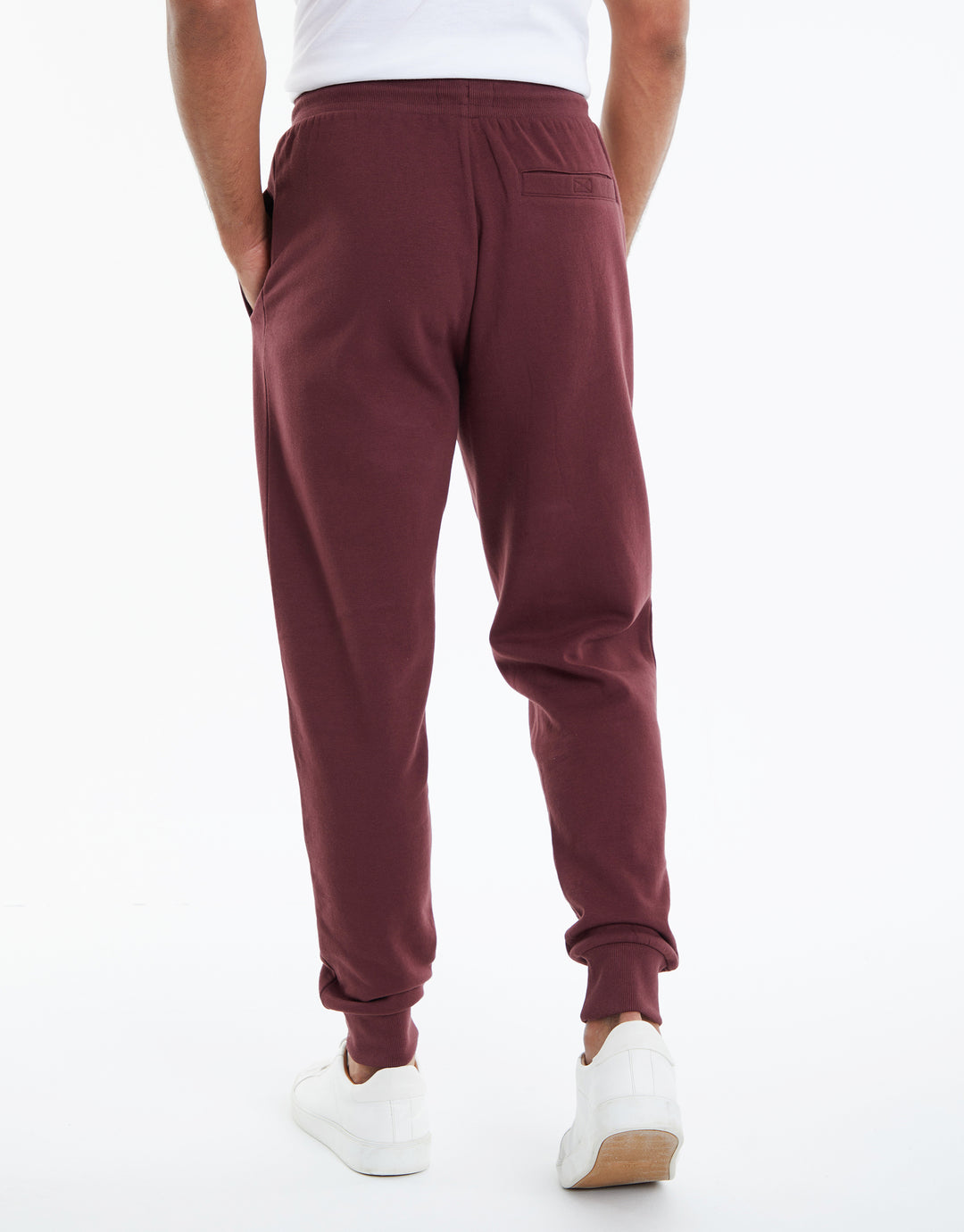 Burgundy Regular Fit Joggers