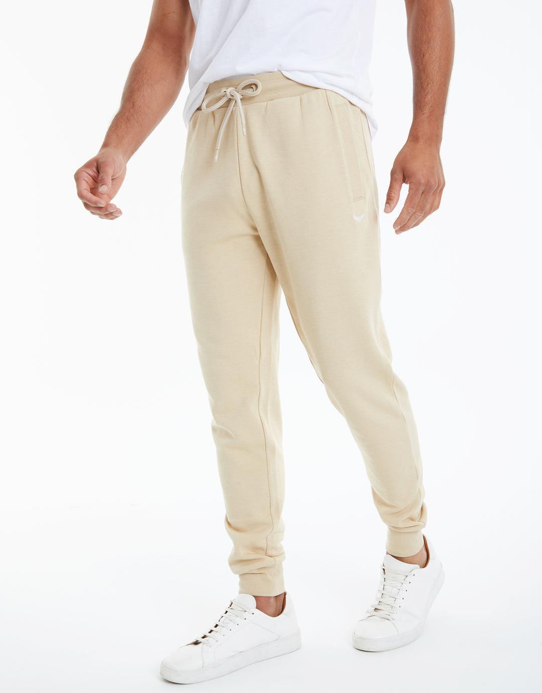 Ecru Regular Fit Joggers