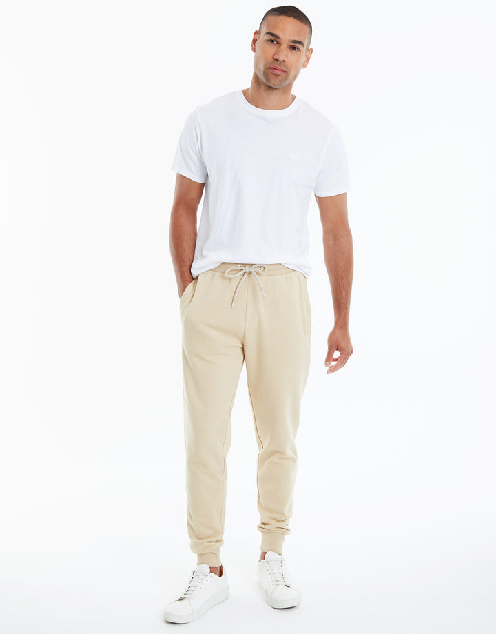 Ecru Regular Fit Joggers