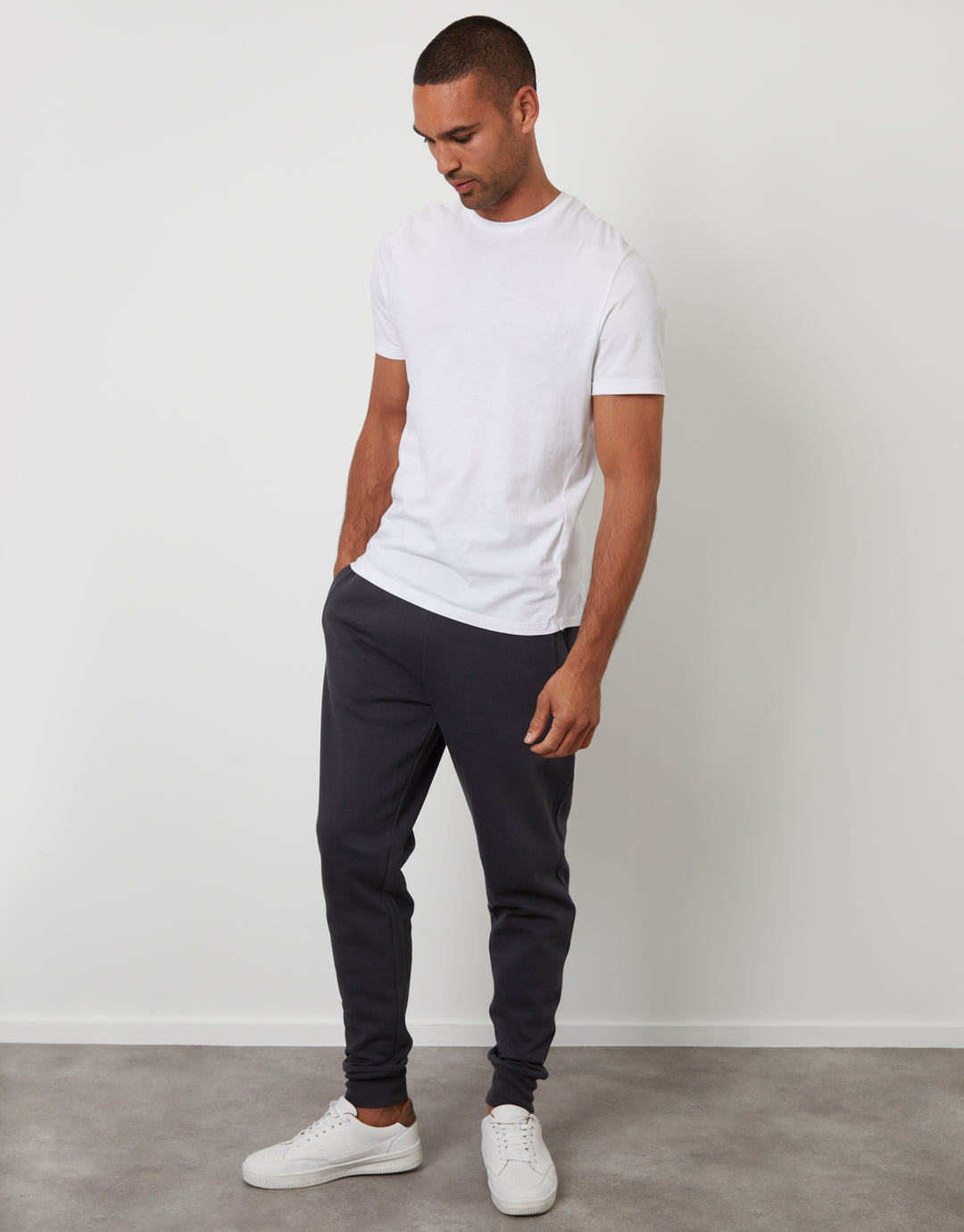 Grey Regular Fit Joggers