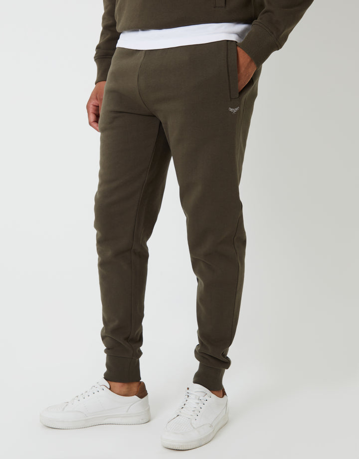 Khaki Green Regular Fit Joggers