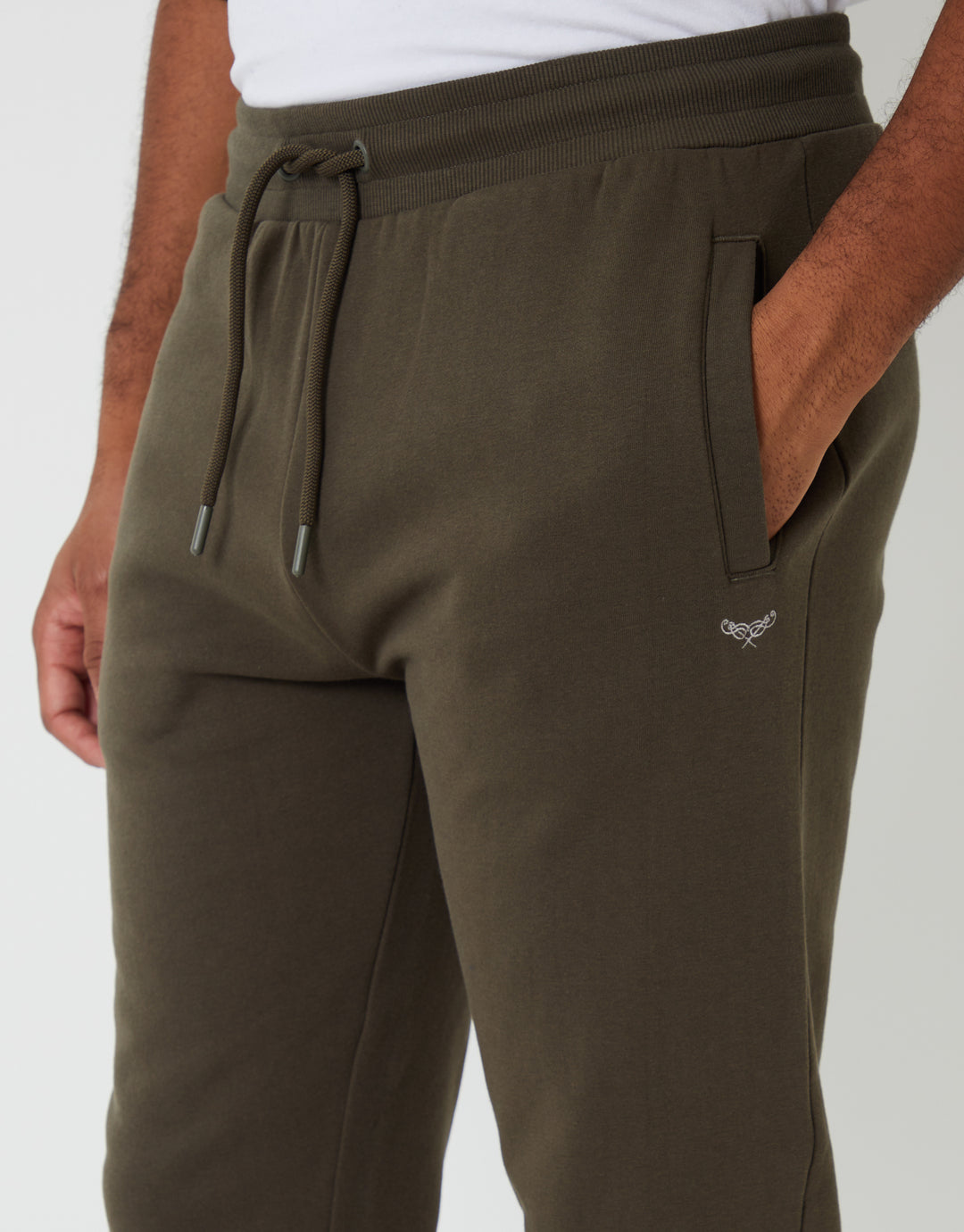Khaki Green Regular Fit Joggers