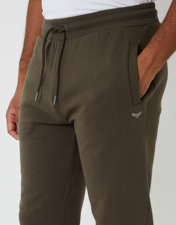 Khaki Green Regular Fit Joggers