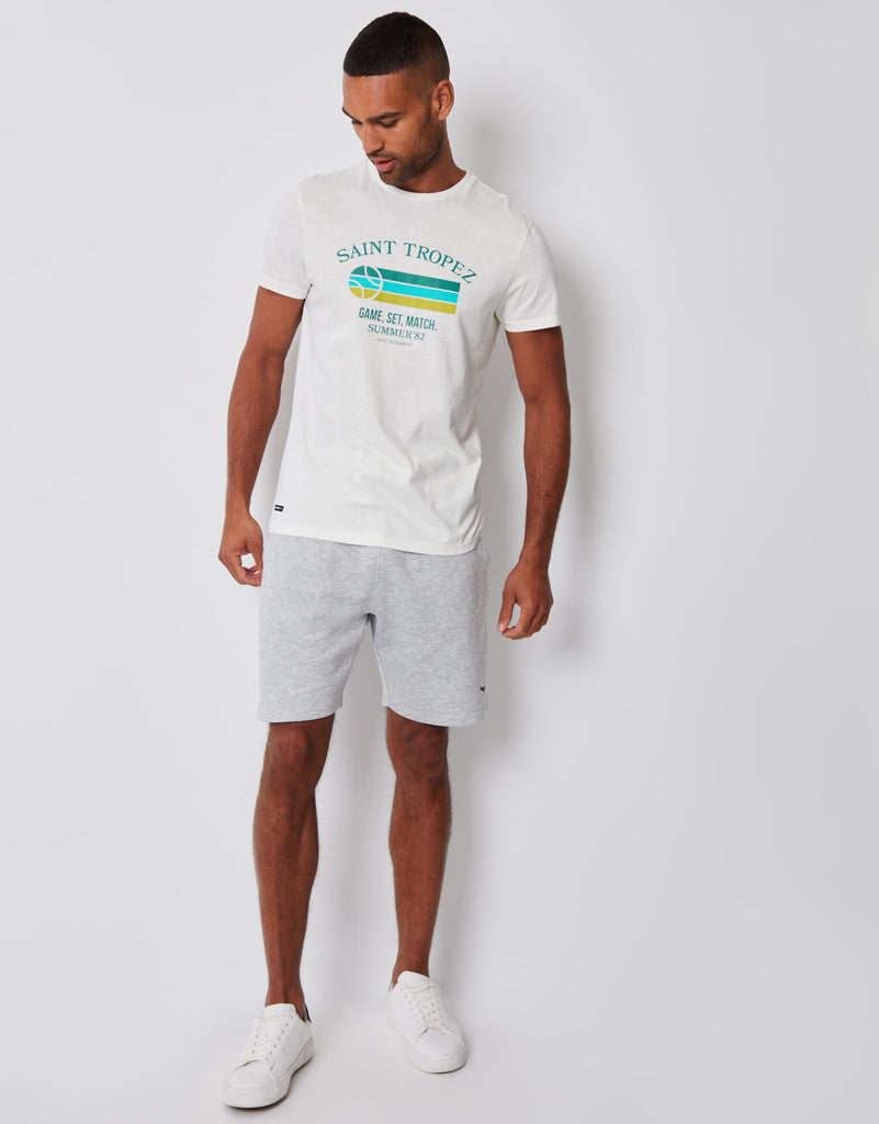 Threadbare Men's Light Grey Fleece Shorts