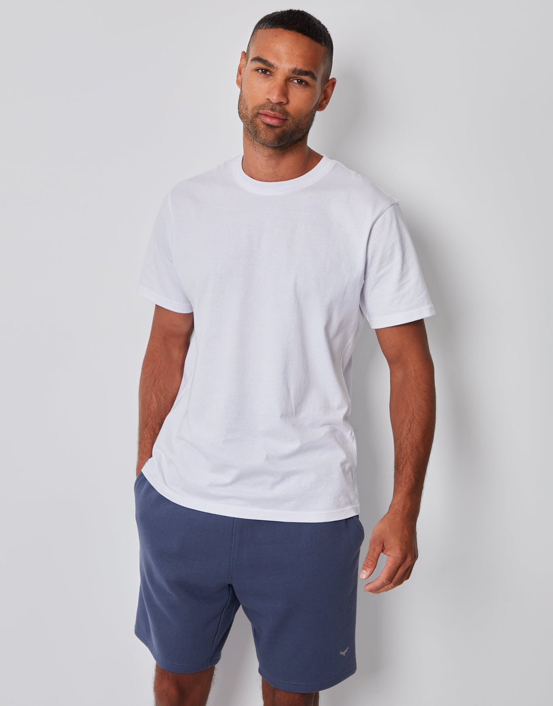 Denim Blue Fleece Shorts