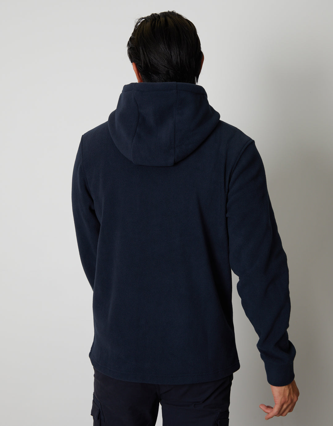 Navy Fitness Fleece Zip-Through Hoodie