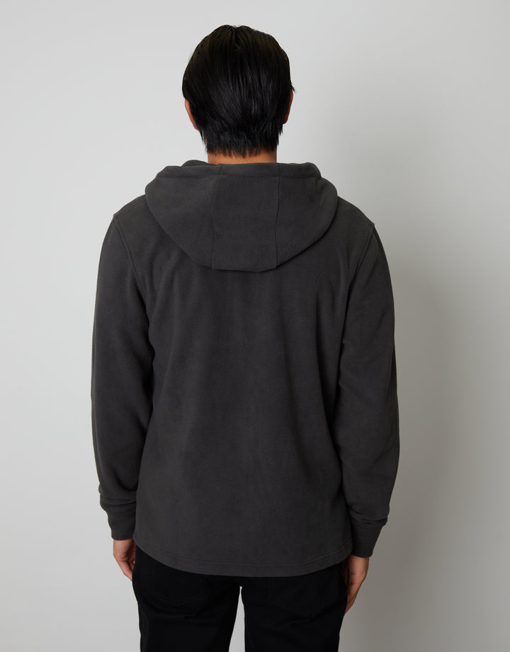 Slate Grey Fitness Fleece Zip-Through Hoodie
