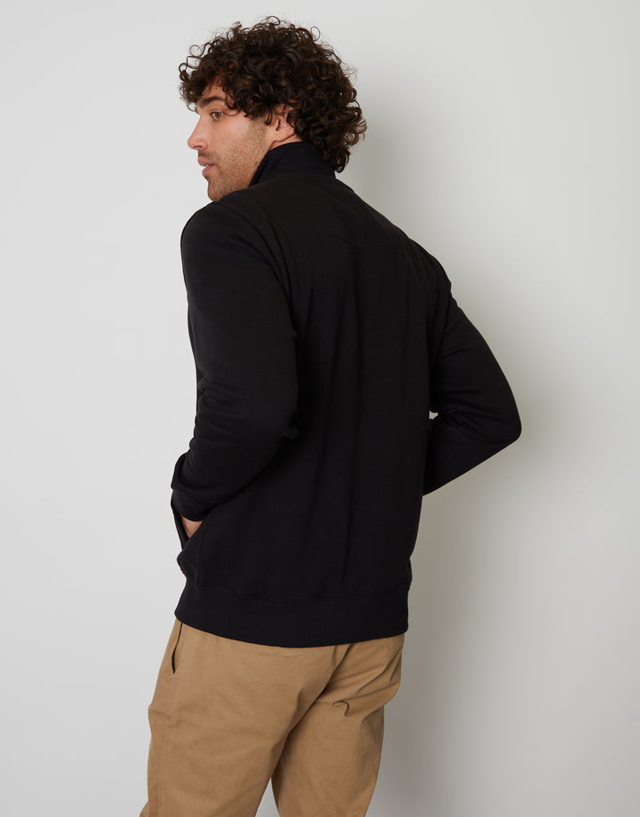 Black Quarter Zip Sweatshirt
