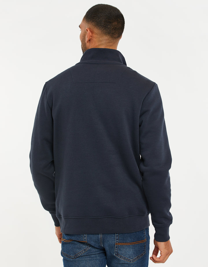 Navy Quarter Zip Sweatshirt