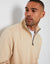 Ecru Quarter Zip Sweatshirt