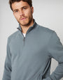 Blue Quarter Zip Sweatshirt