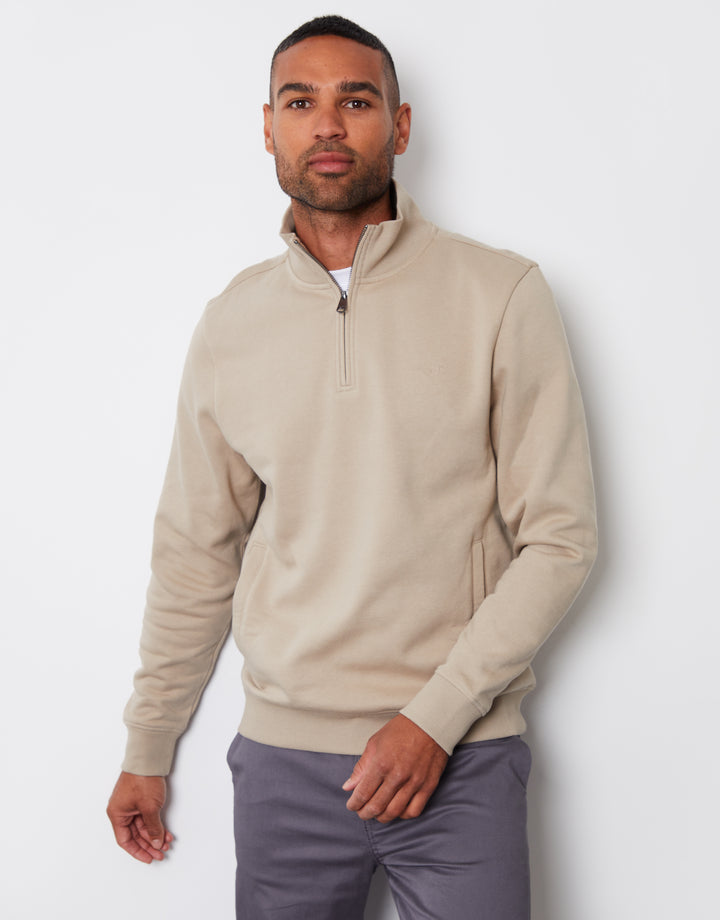 Dark Stone Quarter Zip Sweatshirt