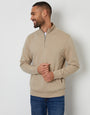 Stone Quarter Zip Sweatshirt