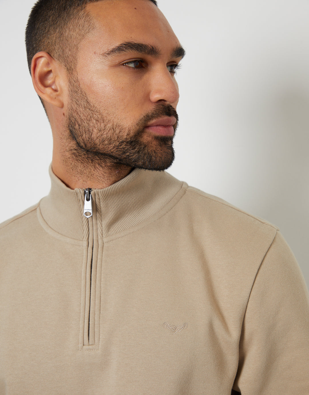 Stone Quarter Zip Sweatshirt