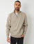 Oatmeal Marl Quarter Zip Sweatshirt