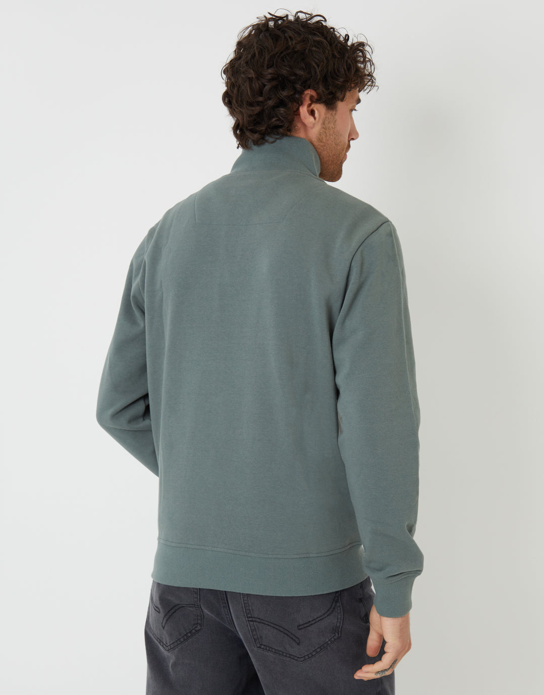 Quarter Zip Sweatshirt in Blue