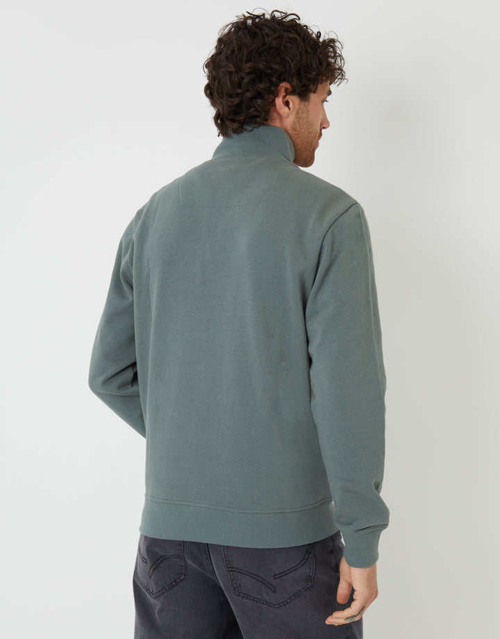 Quarter Zip Sweatshirt in Blue