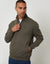 Khaki Green Marl Quarter Zip Sweatshirt