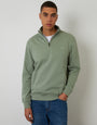 Green Quarter Zip Sweatshirt