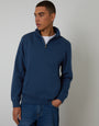 Blue Quarter Zip Sweatshirt