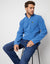 Cobalt Blue Quarter Zip Microfleece Sweatshirt