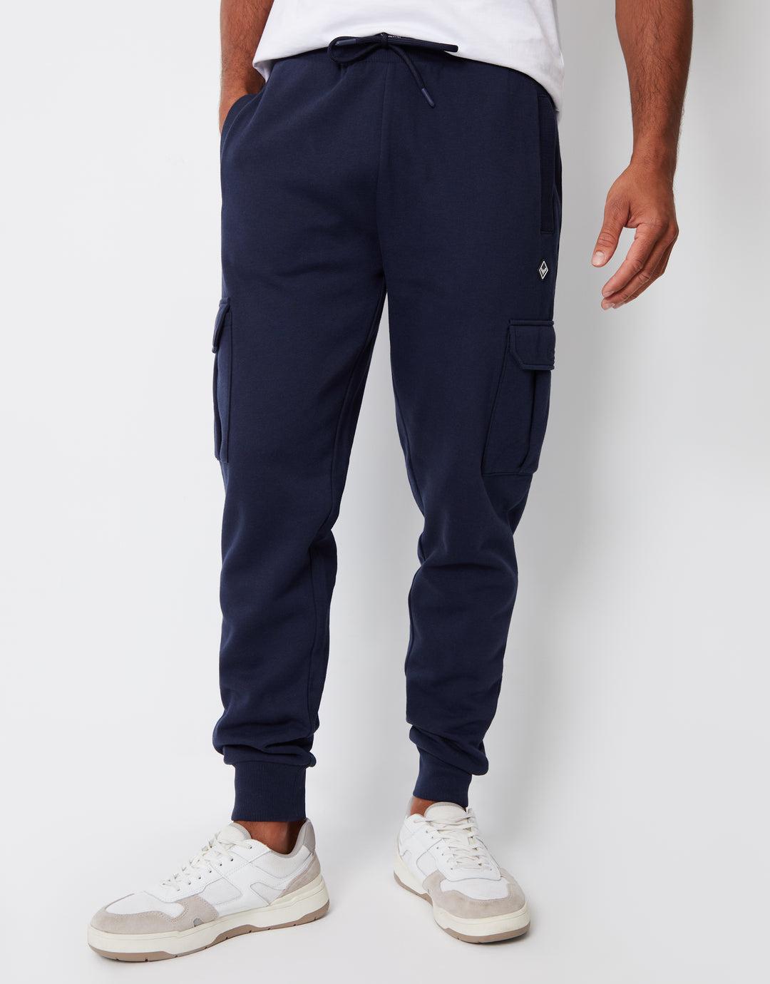 Navy Cargo Style Joggers