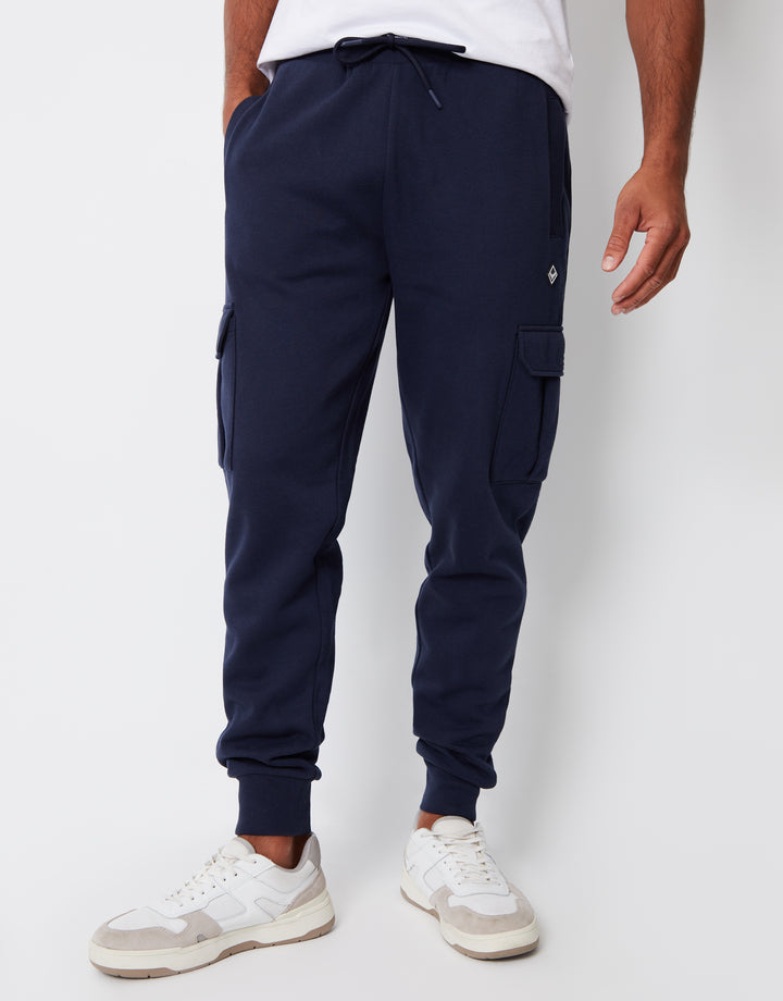 Navy Cargo Style Joggers