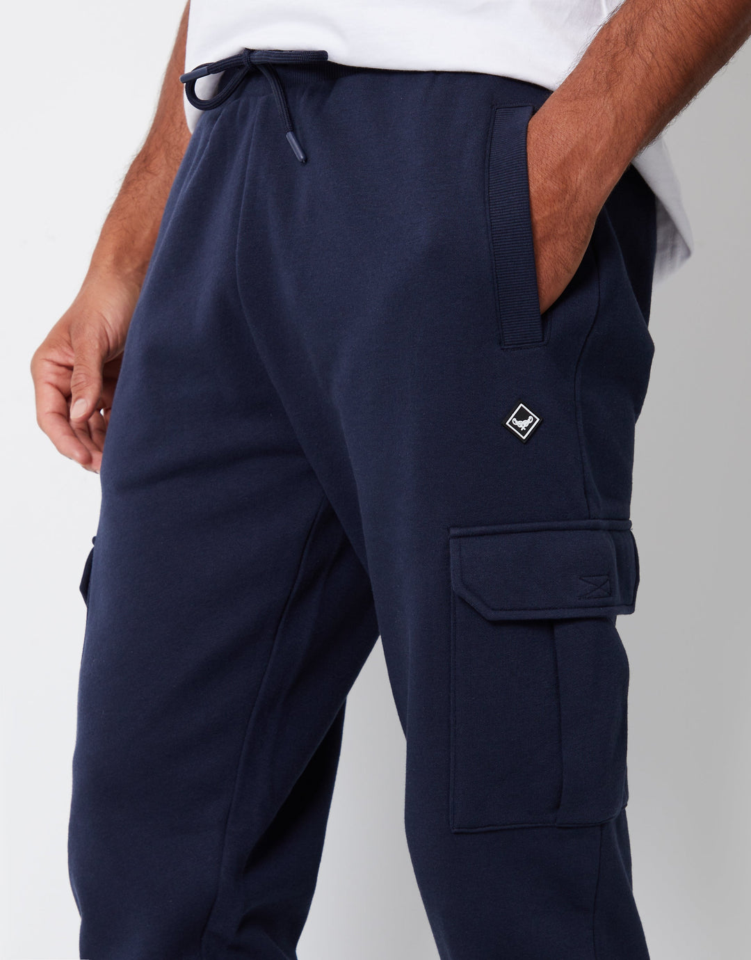 Navy Cargo Style Joggers