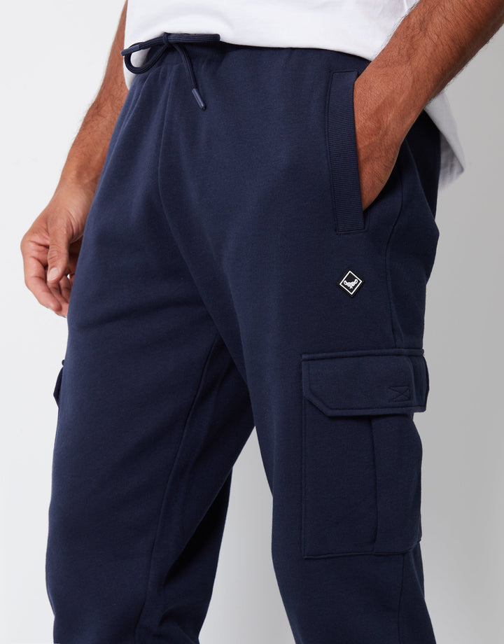 Navy Cargo Style Joggers