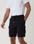 Black Cargo Fleece Shorts