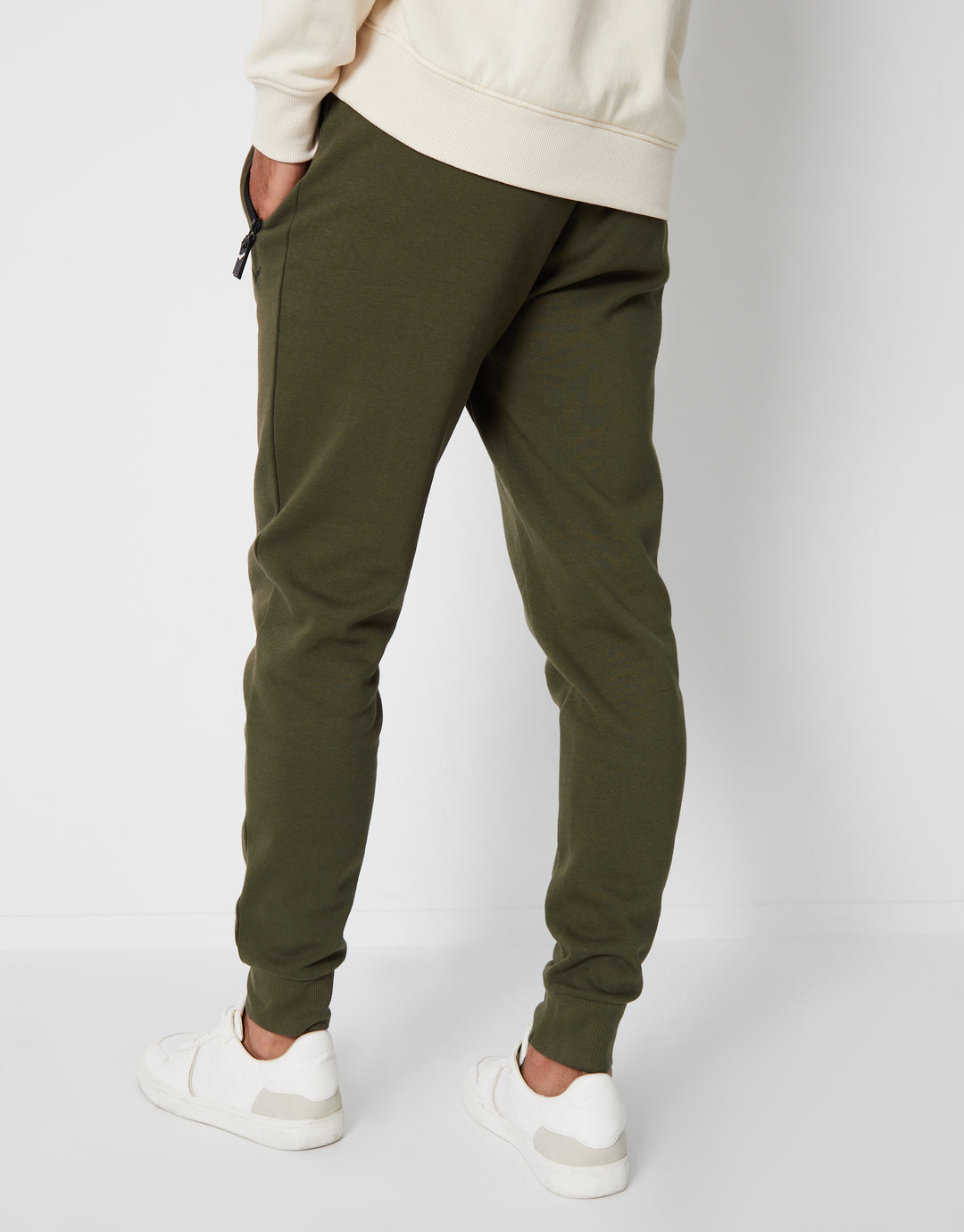 Khaki Green Fleece Joggers