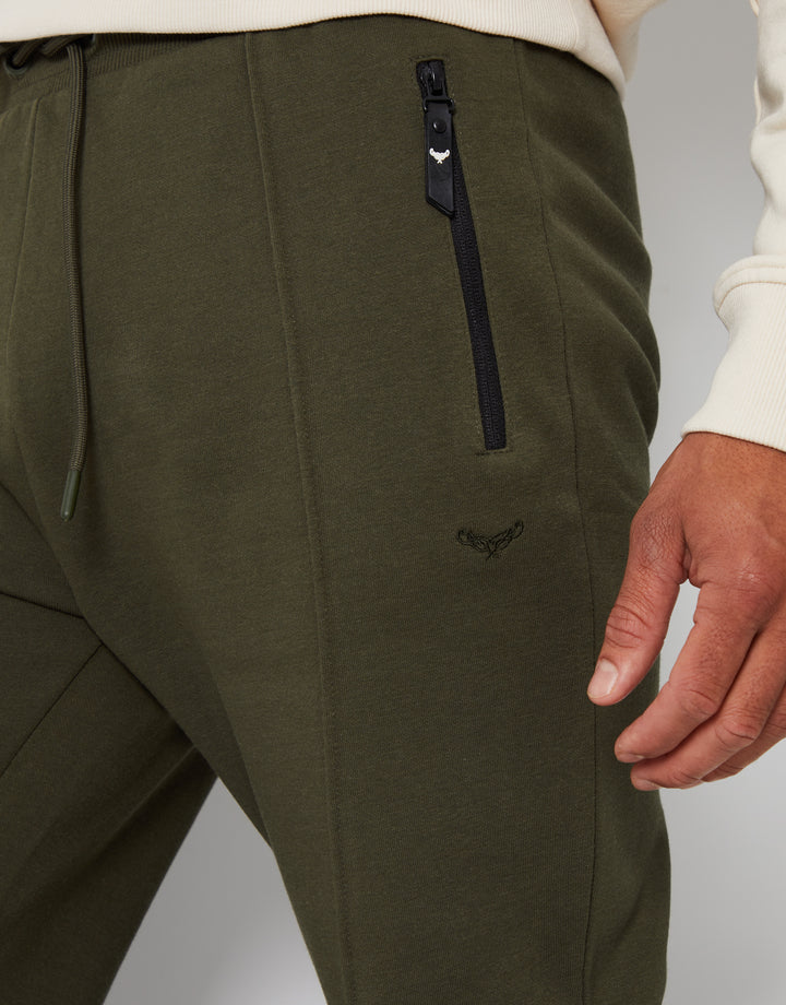 Khaki Green Fleece Joggers