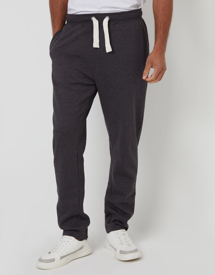 Charcoal Grey Marl Straight Leg Joggers