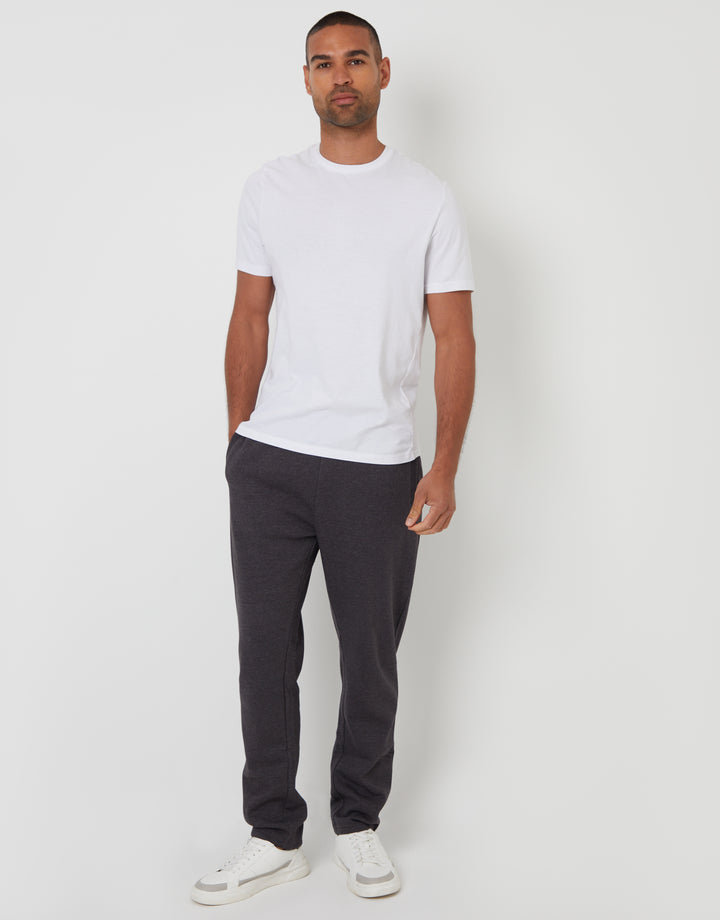 Charcoal Grey Marl Straight Leg Joggers