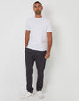 Straight Leg Joggers in Charcoal Grey Marl