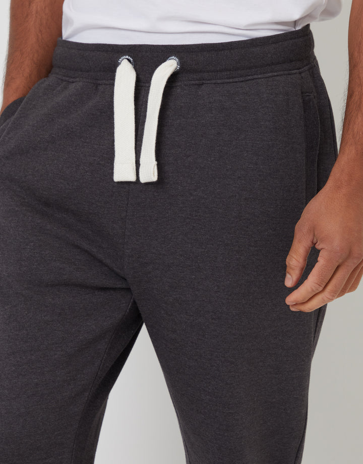 Charcoal Grey Marl Straight Leg Joggers